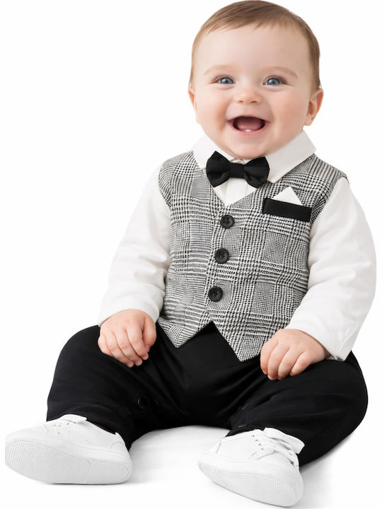 TakTakBaby Black White Onesie