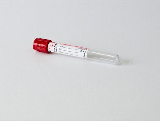 Vacutainer Biochemie 4ml Gerinnungsaktivator Pet Rote Kappe