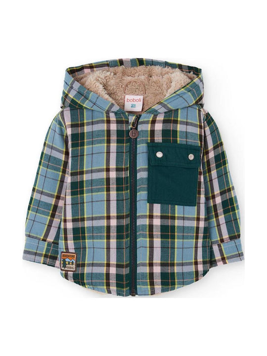 Kids' Casual Jacket with Hood Green