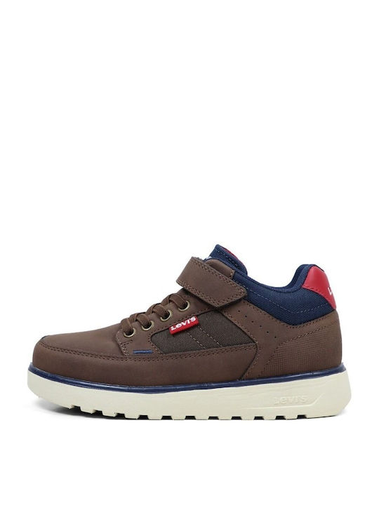 Levi's Montana Παιδικά Μποτάκια με Σκρατς Καφέ