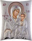 Silver Icon of Panagia the Healer 16x20 Slevori 9875-00101tbr1fwd