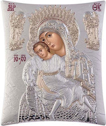 Silberne Heiligenikone Panagia Áxion Estí 20,6x25,5 Slevori 98100-00135tbr1fwe