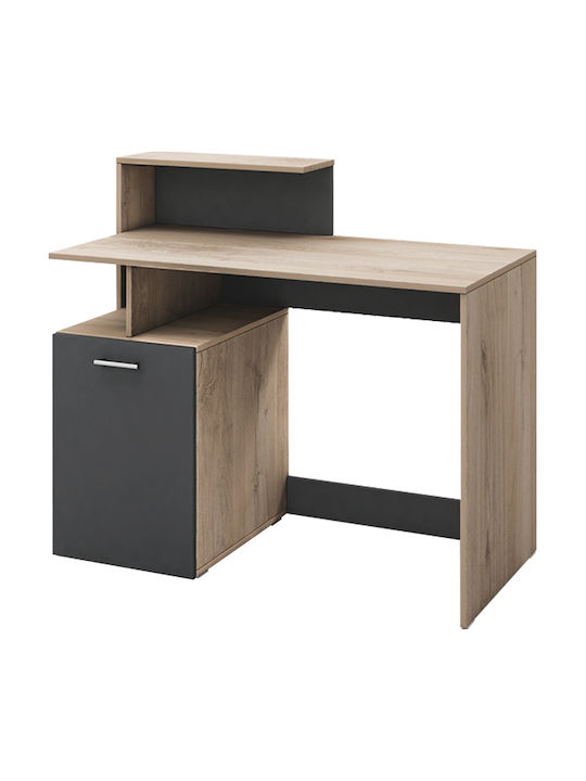 Γραφείο 3070 Ξύλινο Arwen Oak-graphite 110x55x96εκ.