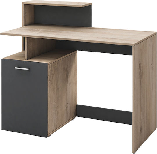 Бюро 3070 Дървено Arwen Oak-Graphite 110x55x96см