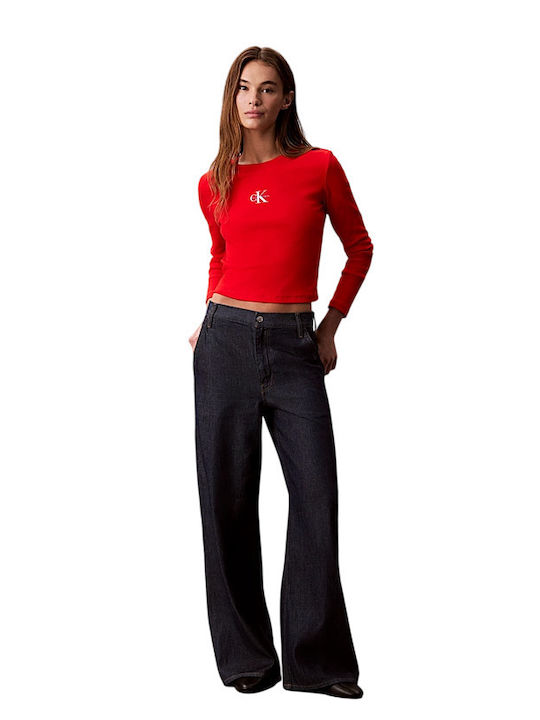 Calvin Klein Women's Cotton Long Sleeve Blouse ...