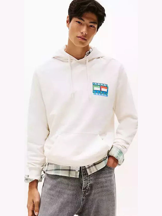 Tommy Hilfiger Flag Ecru mit Kapuze Tommy Hilfiger Flag Ecru mit Kapuze