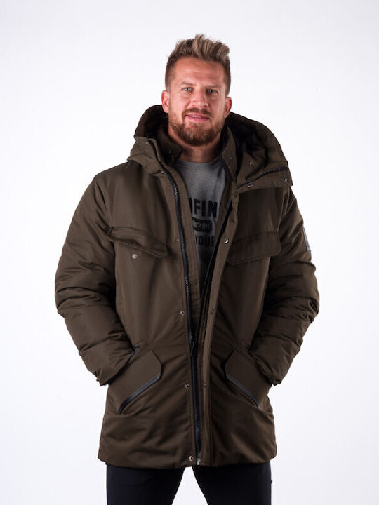 Northfinder Men's Χειμωνιάτικο Μπουφάν Olive