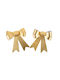 Hanging Bow Ornament Metallic Gold 16x18.5cm Set 2pcs