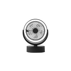 Intelligenter Tragbarer Campingventilator Mit USB-Aufladung Helles LED-Licht Schwarz Intelligenter Tragbarer Campingventilator Mit USB-Aufladung Helles LED-Licht Schwarz
