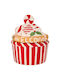 Iliadis Shape Christmas Cookie Jar Ceramic Red L22xW18xD18cm.