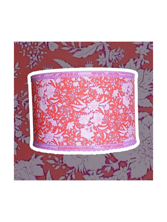 Oxygen Negative Flowers Single-Light Kids Ceiling Light Hanging with E27 Socket Red 35x20cm