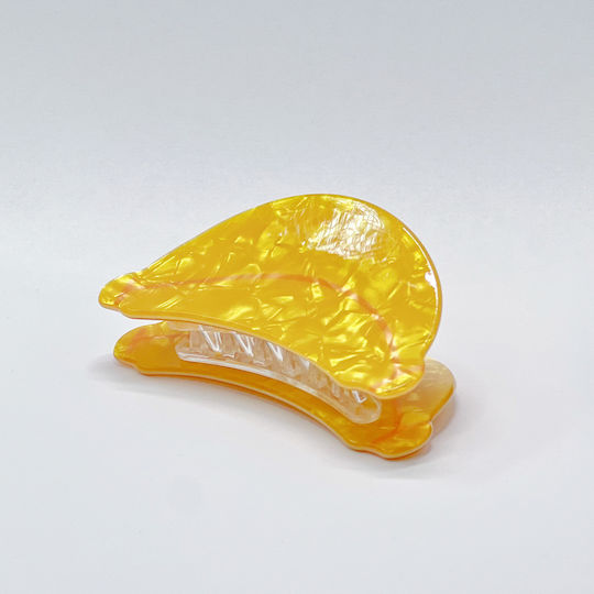 Hair Claw Banana Design Shiny Pearl
