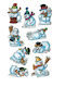 Christmas Stickers Bsb Snowman 7.8x12.5 1 Sheet 09-386