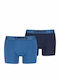 Herren Boxershorts Blue 2Packung
