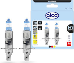 Alca 2 Pieces H1 Halogen Lamp Car I P14.5s I 12v 55w Halogen Headlight Lamp I +200% More Brightness I White Light I E-mark I Vehicle Alca 2 Pieces H1 Halogen Lamp Car I P14.5s I 12v 55w Halogen Headlight Lamp I +200% More Brightness I White Light I E-mark I Vehicle