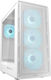 Cougar Airface Pure Pro Gaming Midi Tower Κουτί Υπολογιστή με RGB Φωτισμό Λευκό
