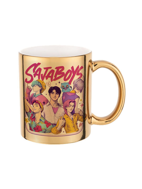 Koupakoupa Huntrix Saja Boys Mug Ceramic Gold 3...