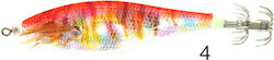 Squid Jig Cinnetic Squid Jig Tiger 7cm #4 Rainbow Red