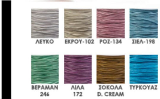 Șiret Cerat 1mm 40813-4 Verde Marțipan