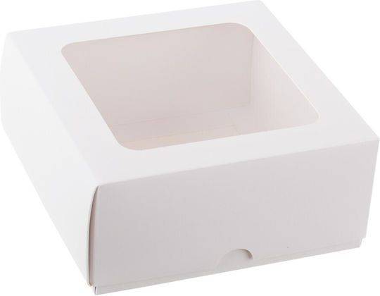 Прозорец Ρτ201-2 Хартия Кутия за Подарък Бял 14.5x7x6.5см.