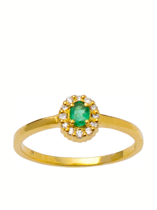 Kontopoulos Damen Ring mit Diamant aus Gold 18K