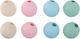 Hölzernes Perle 16 mm E63 Zartblau