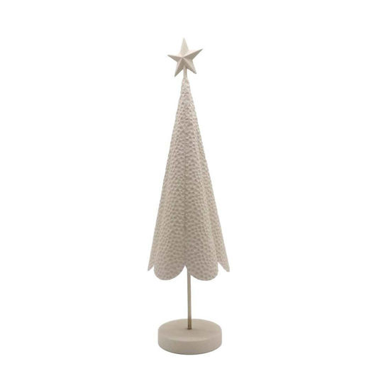 Christmas Decorative Metal Tree 91cm Beige 2pcs