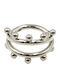 Poco Loco Poco Loco Ohrringe Piercing aus Stahl Silber