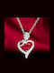 By Queen Κολιέ S925 Flower Love Red