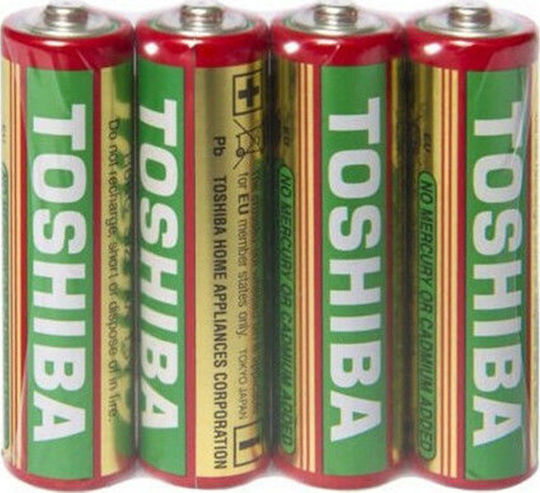Toshiba Цинкови батерии Цинк AA 1.5V 4бр