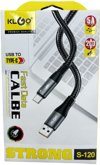 KLGO USB 2.0 Cable USB-C male - USB-A 40W 2m rl-S-120