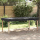 vidaXL Waterproof Dining Table Cover Black 222x102x15cm