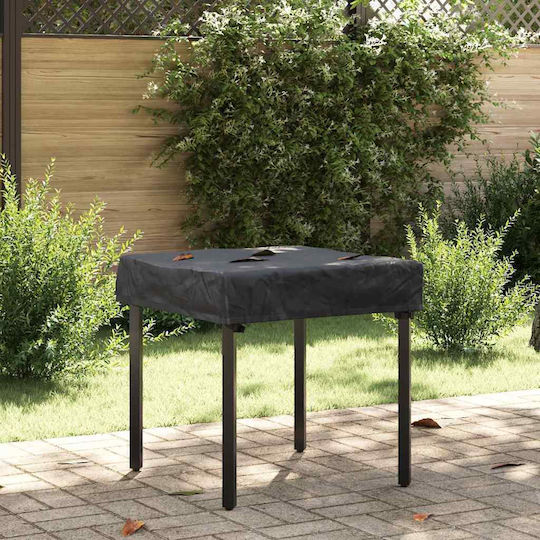 vidaXL Waterproof Dining Table Cover Black 82x82x15cm