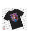 Kinderoberteile T-Shirts Schwarz Huntrix K-pop Series KP_31151_tshirt-kid