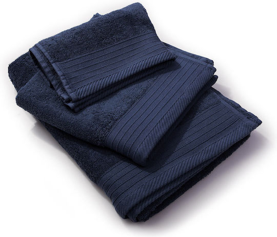 Dimcol Σώματος Πενιέ 80x150εκ. Navy Blue Βάρους 500gr/m²