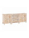 Bufet din Lemn Masiv cu Sertare Alb 60x33x75cm