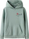 Kids Sweatshirt with Hood and Pockets Mint