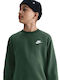 Fleece Kids Sweatshirt White Sportswear Club