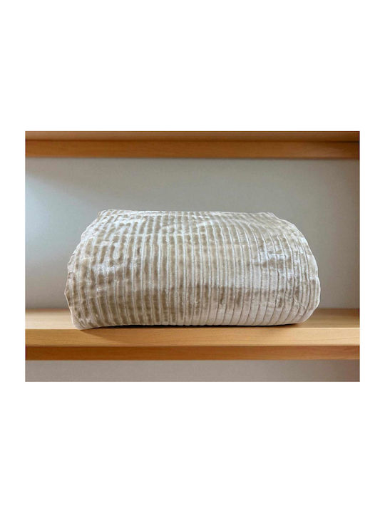 Linea Home Κουβέρτα Βελουτέ Υπέρδιπλη 220x240εκ. Μπορντώ