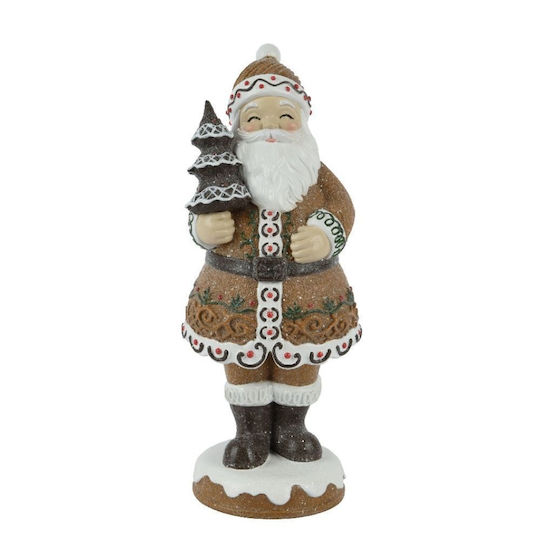 Dekorative Weihnachtsmann Figur Gingerbread Polyresin 31cm 306.001.0801.31
