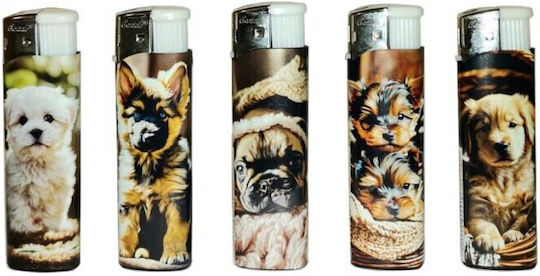 Запалка Gentelo Dogs Електронна 8см Голяма 662-2427 Случаен Избор