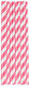Riga Paper Straws Striped 10 Pieces 20cm Red