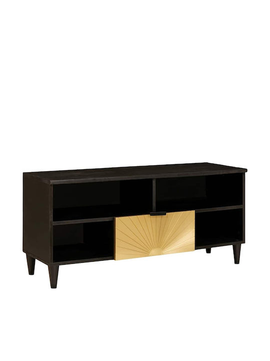 Шкаф за телевизор Black, Gold Д100xШ33xВ46см