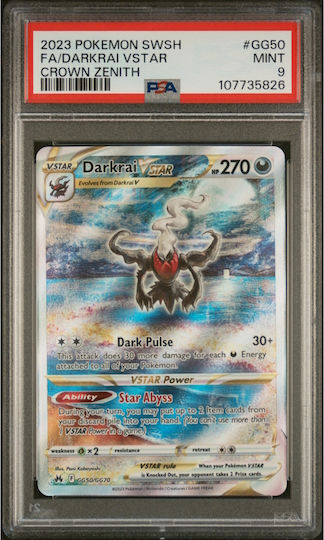 crown zenith graded cards Pokemon VStar Universe (Crown Zenith) Print 4 Graded Card Slab Frame main image 1