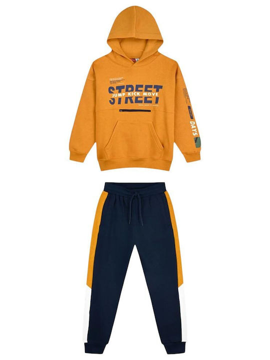 Energiers Kids Sweatpants Set Mustard - Blue 2p...