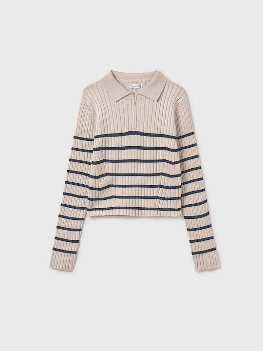 Kids' Shirt Long Sleeve Beige