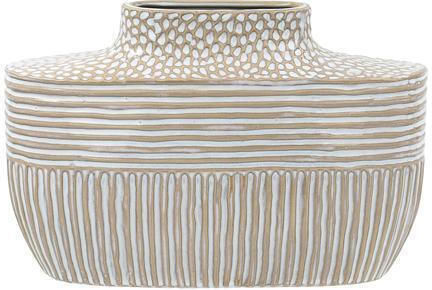 Fylliana Βάζο Κεραμικό Fl2376 Μπεζ Φ15xΥ23cm