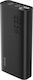 BWOO GSM188868 Power Bank 20000mAh 22.5W with 2 USB-A Ports and USB-C Port Power Delivery Black