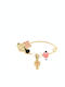 Ios Child Safety Pin made of Gold 14K with Cross for Girl