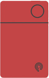 Hyperloq NeoCard GPS Tracker Rot Wiederaufladba...